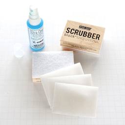 Hero Arts Scrubber Block Replacement Pads - Pkg of 3, 3.5 in x 2.5 in x .5 in with related products (sold seperately)