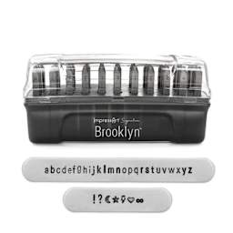 ImpressArt Signature Letter and Number Stamp Set - Lowercase Letters, 3 mm