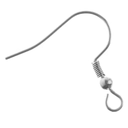 John Bead Stainless Steel Earwires - Fish Hook, 19 mm