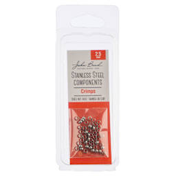 John Bead Stainless Steel Crimp Beads - Pkg of 50, 2.5 mm front of packaging