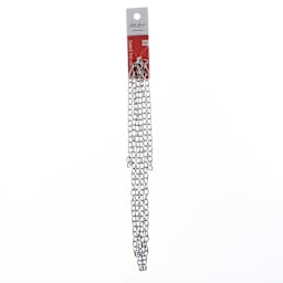 John Bead Stainless Steel Jewelry Chain - Rolo Chain, 1 m Long, 6.9 mm x 5 mm Links in packaging