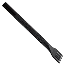 John Bead Metal Complex Leather Lacing Chisel - 4-Prong, Straight, 3.1 mm
