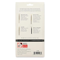 Spellbinders Handy Craft Tool Set - Set of 4 back of packaging