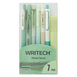 Writech Color Coded Writing Set - Set of 7, Vibrant Forest, front of packaging