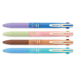 Writech Dual Color Gel Pens - Set of 4, Assorted No. 2, retracted