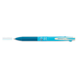 Writech Dual Color Gel Pen - Sky Blue/Steel Blue, with swatches