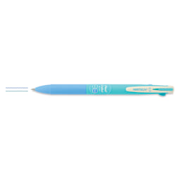 Writech Dual Color Gel Pen - Turquoise/Azure, with swatches