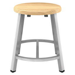 NPS Titan Stool - 18", Wood Seat