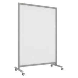 Ghent EZ Mobile Magnetic Glassboard - White, 50" x 75"