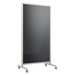 Ghent EZ Mobile Glassboard - Black, 38" x 75"