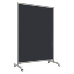Ghent EZ Mobile Glassboard - Black, 50" x 75"