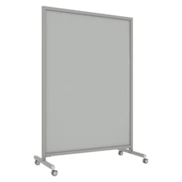 Ghent EZ Mobile Glassboard - Gray, 50" x 75"