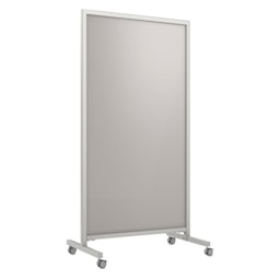 Ghent EZ Mobile Magnetic Glassboard - Gray, 38" x 75"