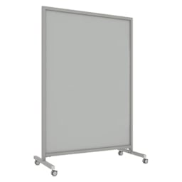 Ghent EZ Mobile Magnetic Glassboard - Gray, 50" x 75"