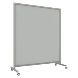 Ghent EZ Mobile Magnetic Glassboard - Gray, 62" x 75"
