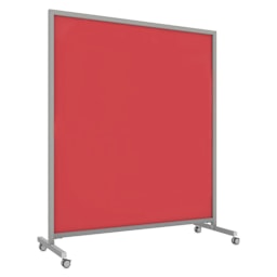 Ghent EZ Mobile Glassboard - Rose, 62" x 75"