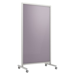 Ghent EZ Mobile Magnetic Glassboard - Grape, 38" x 75"