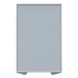 Ghent Floor Partition - Silver Vinyl Panel, 72" x 48"