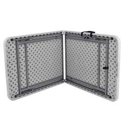 NPS Plastic Fold in Half Table - Rectangle, 30" x 60", underside of table