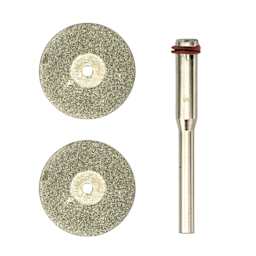 Enkay Diamond Wheel Set - Pkg of 2 Wheels,  3/4" Wheels, 1/8" Mandrel