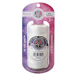 Gudebrod Tie-Dye Cord - White, 4 oz Spool front of packaging
