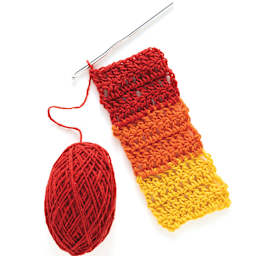 Friendly Loom Discover Crochet Scarf Kit - Sunset in progress project