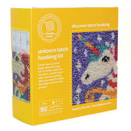 Friendly Loom Discover Latch Hooking Kit - Unicorn packaging