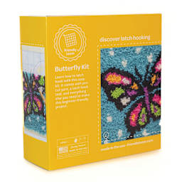 Friendly Loom Discover Latch Hooking Kit - Butterfly packaging