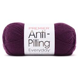 Premier Yarns Anti-Pilling Everyday Super Fine Yarn - Aubergine, 437 yds