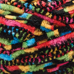 Premier Yarns Parfait Graffiti Yarn - Black, 78 yds close up to show texture