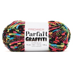 Premier Yarns Parfait Graffiti Yarn - Black, 78 yds