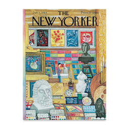 New Yorker Magazine Cover Puzzle - Art Shop, 1,000 pieces (illustration)