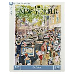 New Yorker Magazine Cover Puzzle - Art Festival, 1000 pieces, front of package