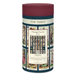 Cavallini Vintage Tarot 1,000 Piece Puzzle back of packaging