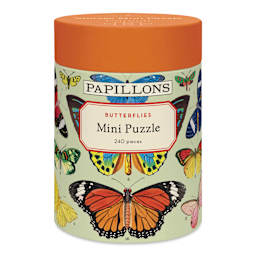 Cavallini Butterflies 240 Piece Mini Puzzle - 10-1/2" x 14", front of packaging