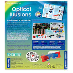 Thames & Kosmos Optical Illusions STEM Experiment Kit (back of box)