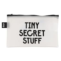 Loqi Zip Pocket Set - SNASK Transparent Bags, Set of 3, small bag