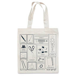 Blick Tote Bag by Maptote - Gray (front of tote)
