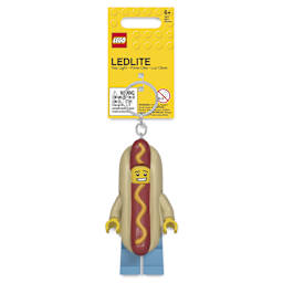 LEGO Iconic LED Keychain Light - Hot Dog Man, with packaging