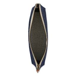 Luddite Boat Pen Pouch - Denim, open