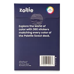 Zollie Palette Scout Sticker Pack, back of package
