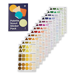 Zollie Palette Scout Sticker Pack, contents with packaging