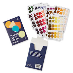 Zollie Palette Scout Sticker Pack, open packaging with contents