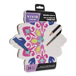 Brea Reese Vivid Mixed Media Coloring Pad - Tile, 9.5" x 9.7"