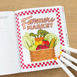 Elyse Breanne Farmer’s Market Coloring Book, Farmer's Market