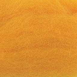 Wistyria Editions 100% Wool Roving - Marigold, 14" - close-up