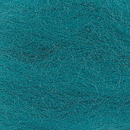 Wistyria Editions 100% Wool Roving - Teal, 14" - close-up