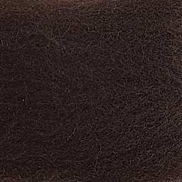 Wistyria Editions 100% Wool Roving - Chocolate, 14" - close-up
