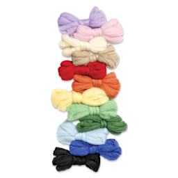 Folia Rainbow Felting Wool - Set of 12 Colors, 350 g showing contents
