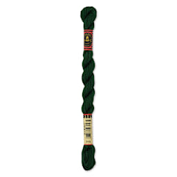 DMC Pearl Cotton Thread - 319 Very Dark Pistachio Green, Size 3